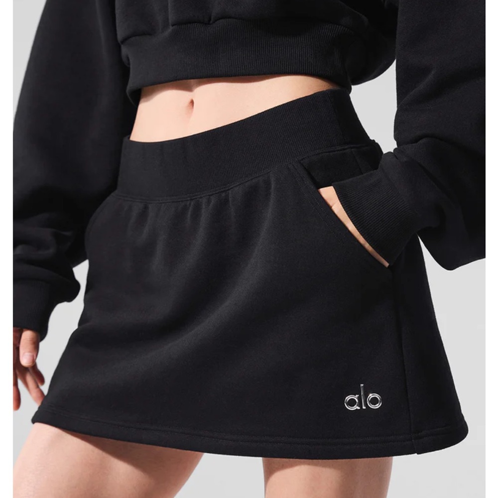 ALO Yoga Black Mini Skirt